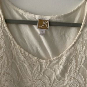 JM BEIGE LACE TOP